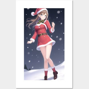 Santa Girl Posters and Art